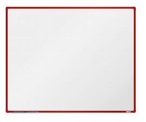 Bílá magnetická tabule boardOK, 150 x 120 cm, červená