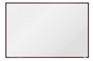Bílá magnetická tabule boardOK, 180 x 120 cm, hnědá
