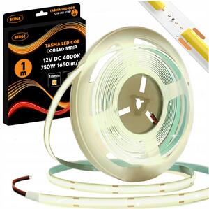 LED pásek COB Neon 12V - 528D - 15W/m - IP20 - 1650lm - 1m - neutrální barva BERGE