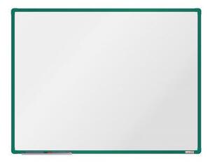 Bílá magnetická tabule boardOK, 120 x 90 cm, zelená