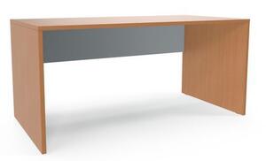 Kancelářský stůl Viva, 160 x 80 x 75 cm, rovné provedení, buk/šedý