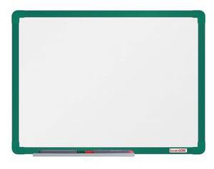 Bílá magnetická tabule boardOK, 60 x 45 cm, zelená