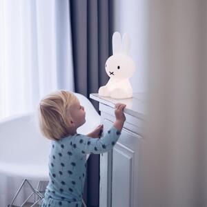 Bílá plastová dětská LED lampa Mr. Maria Miffy 30 cm