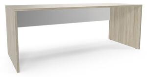 Kancelářský stůl Viva, 200 x 80 x 75 cm, rovné provedení, dub oyster/bílý