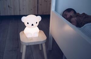 Bílá plastová dětská LED lampa Mr. Maria Boris 21 cm
