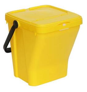 Mobil Plastic Odpadkový koš Rolland na tříděný odpad, objem 35 l, žlutý