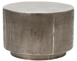 House Doctor Stříbrný hliníkový kulatý konferenční stolek Rota 50 cm