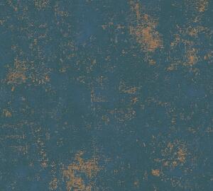 Vliesová tapeta na zeď The BOS 38832-6 | 0,53 x 10,05 m | modrá, zlatá | A.S. Création