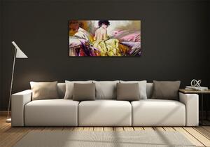 Fotoobraz skleněný na stěnu do obýváku Polonahá žena osh-21651193