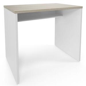 Kancelářský stůl Viva, rovné provedení, 90 x 76 x 60 cm, dub oyster/bílý