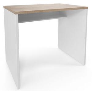 Kancelářský stůl Viva, rovné provedení, 90 x 76 x 60 cm, dub sonoma/bílý