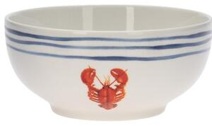 Siaki Collection Miska z porcelánu s potiskem mořští obyvatelů, 14 cm Vzor: Humr