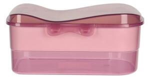 Excellent Houseware Plastový sváčinový box, 21 x 16 cm Barva: Růžová