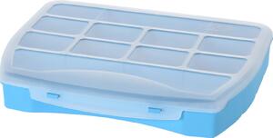 Storage Solutions Plastový organizér s 12 přihrádkami, 21 x 20 cm Barva: Modrá