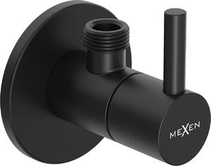 Mexen R2, rohový ventil pro baterii 1/2"x3/8", černá matná, 79972-70