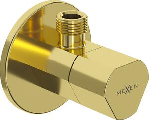 Mexen T, rohový ventil pro baterii 1/2"x3/8", zlatá lesklá, 79973-50