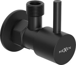 Mexen R1, rohový ventil pro baterii 1/2"x3/8", černá matná, 79970-70