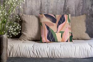 Povlak na polštář jungle plants, canvas bavlna