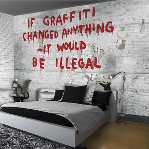 Fototapeta - Graffiti nápis (254x184 cm)