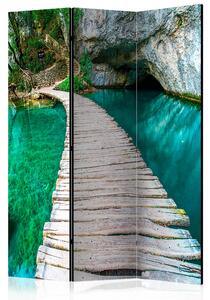 Artgeist Paraván - Emerald Lake [Room Dividers] Size: 135x172