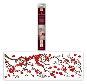 Samolepicí dekorace Crearreda WA L Red Ramage 58105 Větev s červenými květy