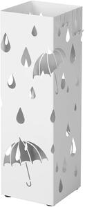 SONGMICS Stojan na deštníky - bílá - 15,5x15,5x49 cm