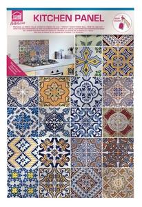 Samolepicí kuchyňský panel Crearreda KP Azulejos 67202 Malované portugalské dlaždičky azulejos