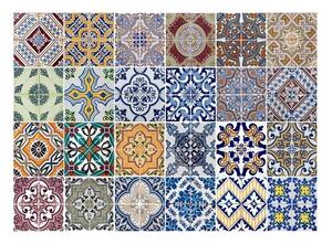 Samolepicí kuchyňský panel Crearreda KP Azulejos 67202 Malované portugalské dlaždičky azulejos