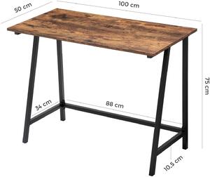 VASAGLE Psací stůl Industry - 100x50x75 cm