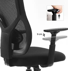 SONGMICS Kancelářská židle - černá - 68x67x112,5 cm