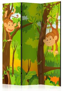 Paraván - Jungle - Monkeys [Room Dividers]