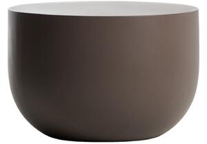 Kave Home Hnědý cementový zahradní stolek Garbet 60 cm