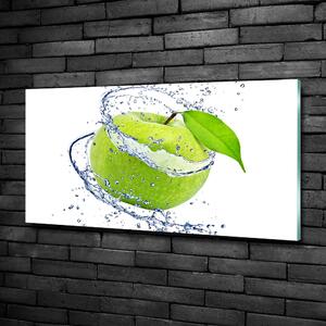 Foto obraz sklo tvrzené Zelené jablko osh-42523876