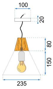 Toolight - stropní svítidlo SCANDI C 1xE27, bílá, OSW-00106