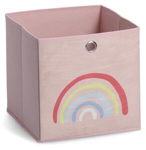 Zeller Dětský úložný box Rosy Rainbow 28x28x28 cm