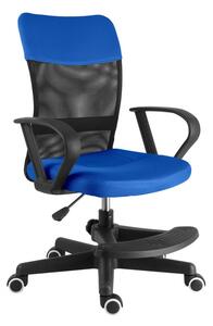Dětská židle na kolečkách TIMMY II s podnožkou — látka, více barev modrá