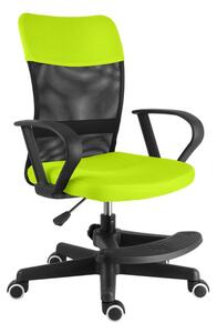 Dětská židle na kolečkách TIMMY II s podnožkou — látka, více barev zelená