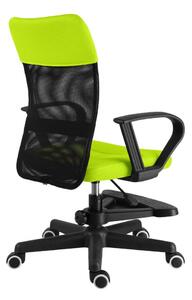 Dětská židle na kolečkách TIMMY II s podnožkou — látka, více barev zelená