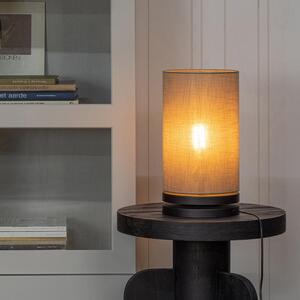 Hoorns Béžová látková stolní lampa Reece 20 cm