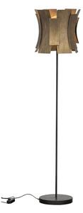 Hoorns Mosazná kovová stojací lampa Jermaine 144 cm