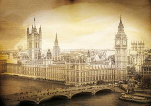 Fototapeta - Westminster - Vintage (254x184 cm)