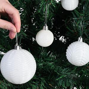 Tutumi - Sada vánočních ozdob - bílá - 36 ks