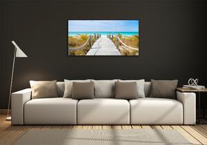 Foto obraz skleněný horizontální Stezka nad mořem osh-45039628