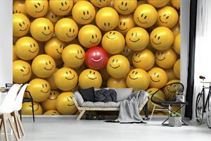 Fototapeta - Usmívající se emotikony (152,5x104 cm)