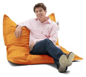 Atelier del Sofa Zahradní sedací vak Cushion Pouf 100x100 - Orange, Oranžová