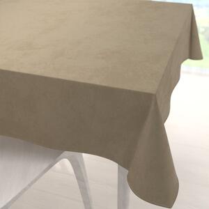 Biante Sametový čtvercový ubrus Velvet Premium SVP-026 Kávově béžový 100x100 cm
