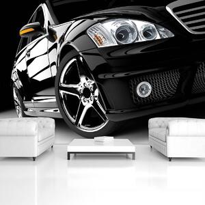 Fototapeta - Černé luxusní auto (152,5x104 cm)