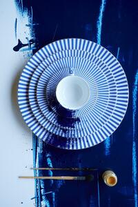 Pip Studio talíř Royal Stripes modrý, 26,5 cm