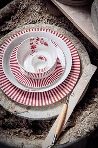 Pip Studio talíř Royal Stripes tmavě růžový, 26,5 cm