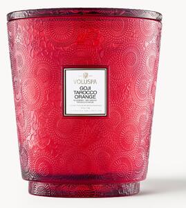Ručně vyrobená vonná svíčka s pěti knoty Japonica Collection (goji bobule, mango a pomeranč Tarocco)